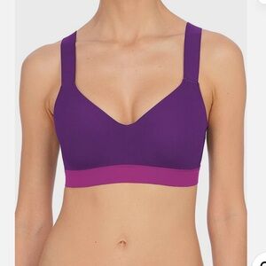 Natori Dynamic Contour underwire bra, NWT, purple & pink, size 32B